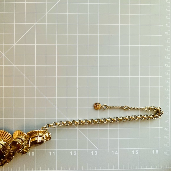 🔥 Vintage Monet Topaz Crystal Deco Necklace - Picture 14 of 17